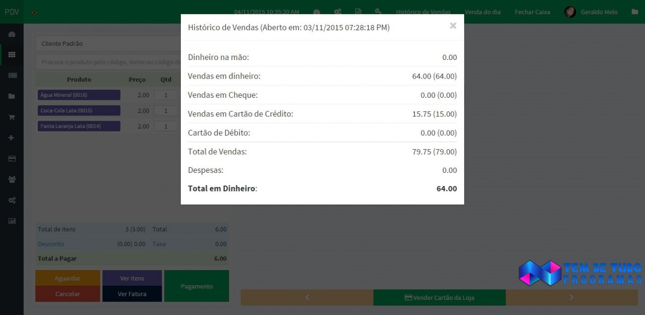 Sistema Pdv Pedido De Venda em PHP com Banco Mysql