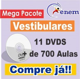 Pacote Enem E Vestibular 2013 - 11dvds - Mais De 700 Aulas