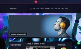 Site Web R�dio Responsivo Administr�vel  Script Php 2026
